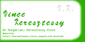 vince keresztessy business card